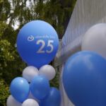 Ballondruck Riesenballon Kombination aus Latexballons