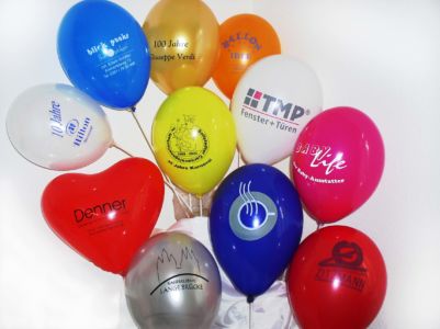 bedruckte Luftballons Logo auf Ballon