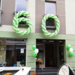 Ballonzahl 6 und 0 Riesenzahlen 60