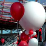 Riesenballon ca. 80cm Durchmesser im Stadion Erfurt