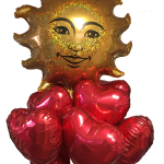 Ballonstrauß mit Sonne