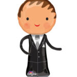Folienballon Bräutigam Figur zur Hochzeit
