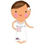 Folienballon Braut Figur zur Hochzeit