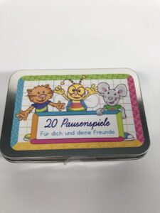 Kleine Box mit Spielekärtchen