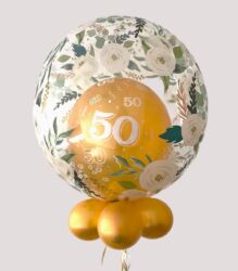 Ballon zur Goldhochzeit