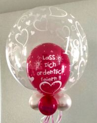 Zweiseitiger Ballon im Ballon